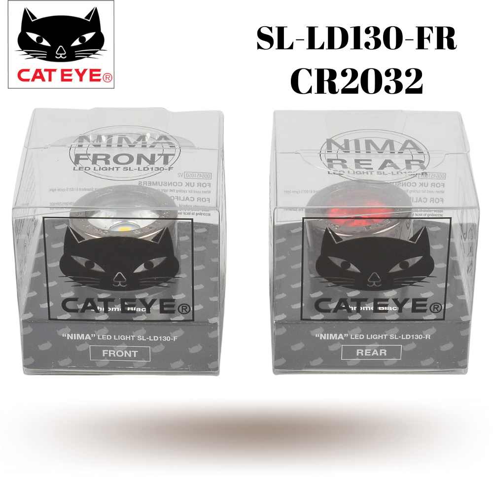 ชุดไฟหน้า ไฟท้ายจักรยาน CATEYE NIMA, SL-LD130-FR