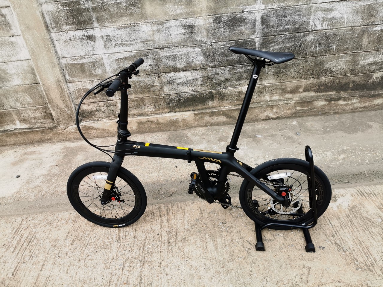 จักรยานพับได้คาร์บอนแท้ JAVA ARiA 18sp น้ำหนักเบา พับได้ Full Carbon FoldingBike