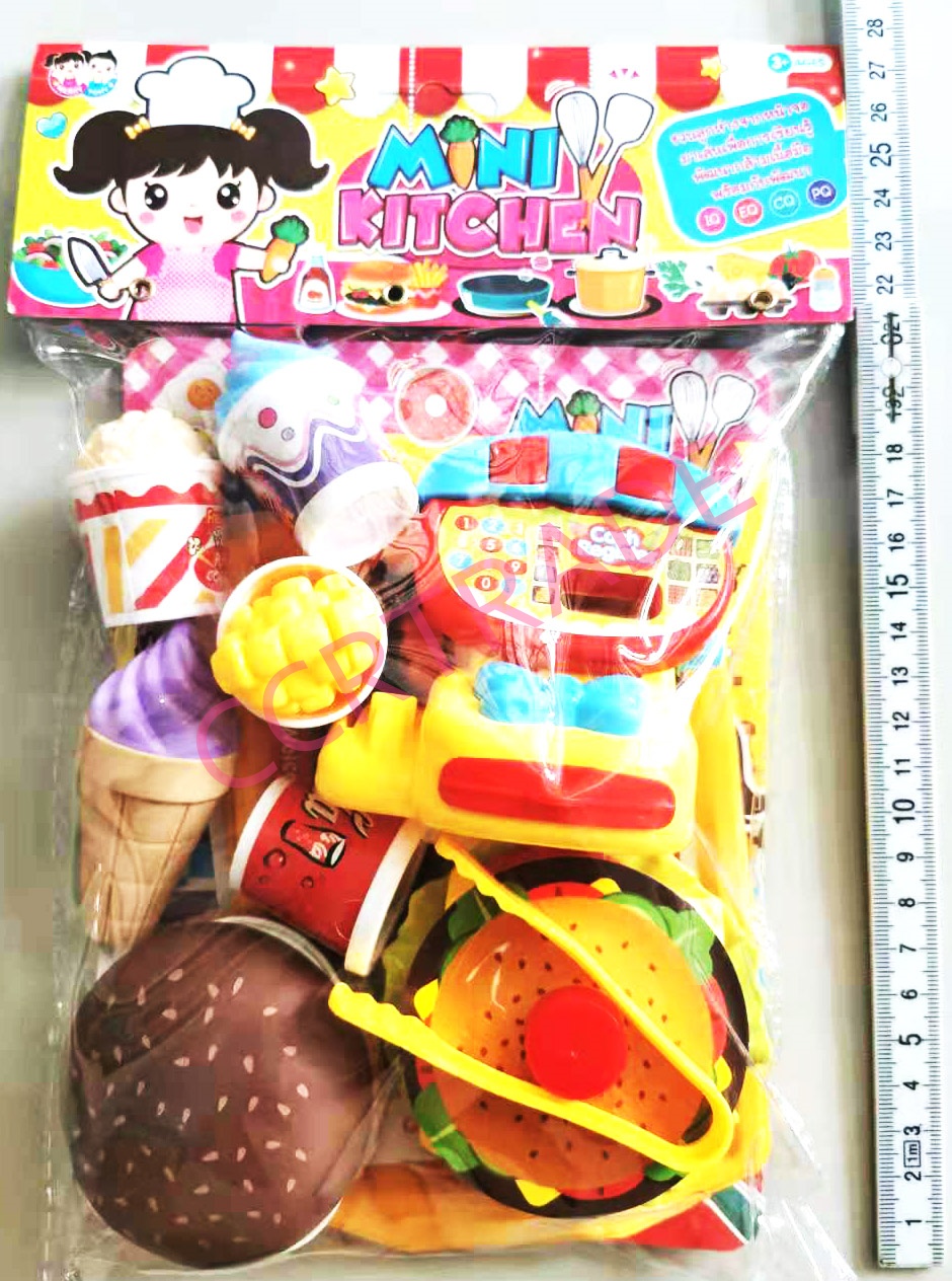 เซ็ทร้านอาหาร+แคชเชียร์ถุง PVC 19x30 ซม.(1x3)