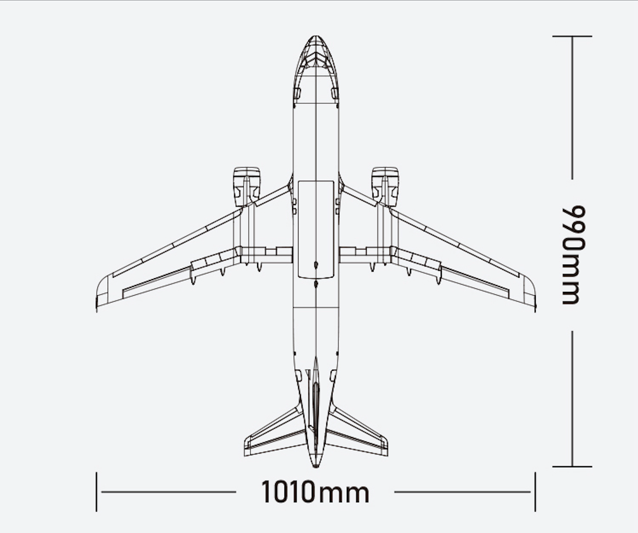 AirBus A-320ฺ EDF JET (PNP) 40MM. TWIN 1100MM.
