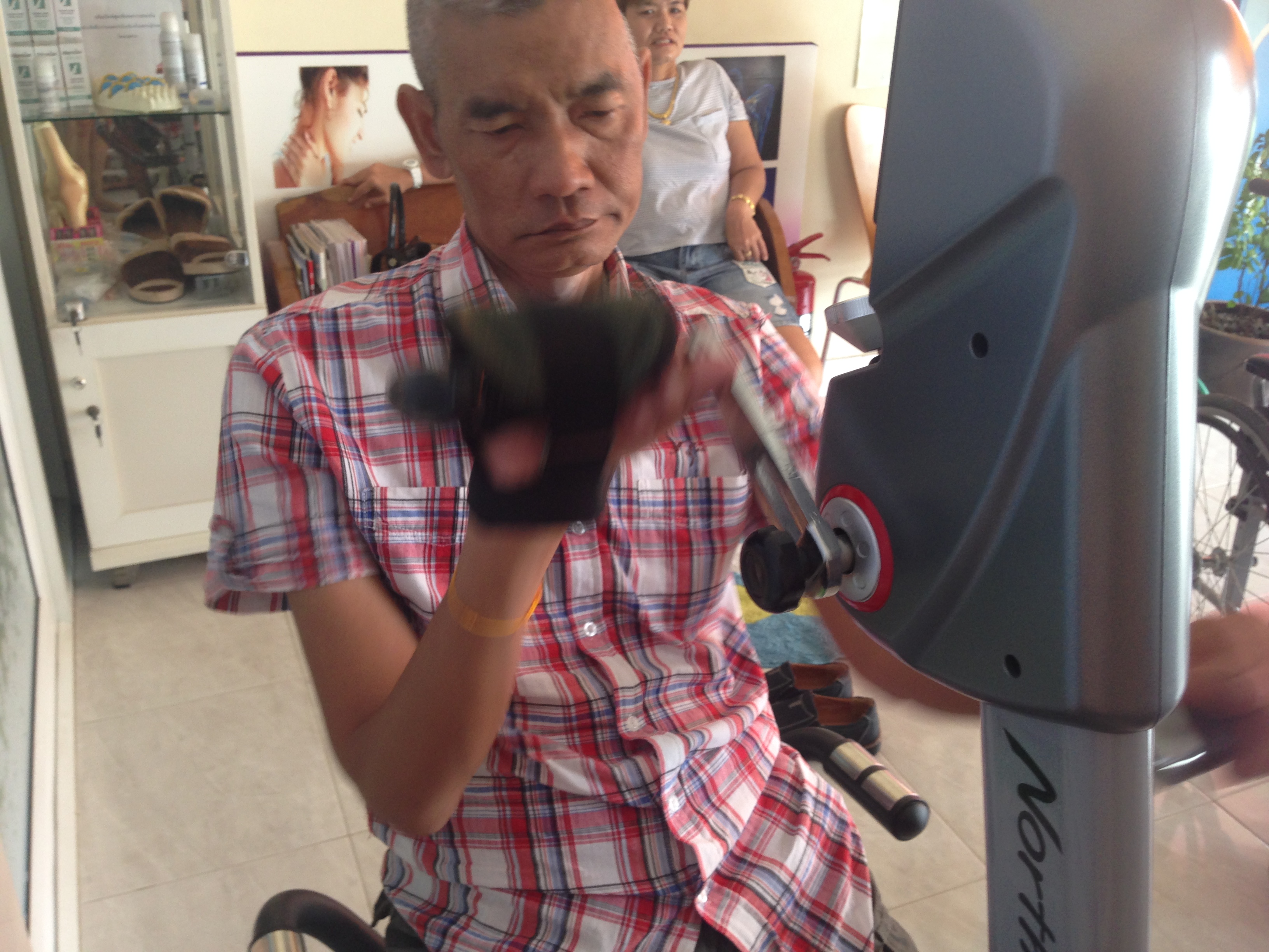 ถุงมือจักรยานกายภาพ (Bicycle Hand Support)/ถุงมือปั่นจักรยาน/ถุงมือออกกำลังกาย/ถุงมือกายภาพ