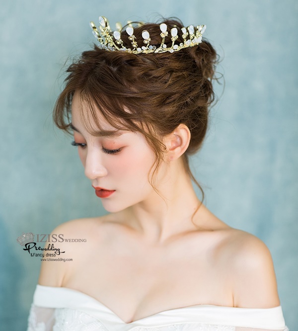 AC029 **พรีออเดอร์**ชุดเทียร่า มงกุฎเพชร ชุดเครื่องประดับเจ้าสาวสวยหรูดุจเจ้าหญิง