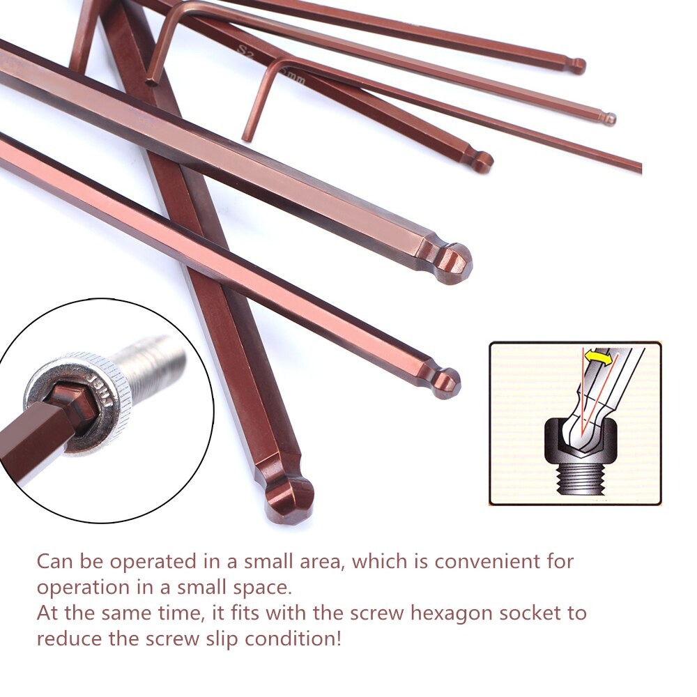 เครื่องมือหกเหลี่ยมสำหรับซ่อมและประกอบจักรยาน KENWAY HEXKEY