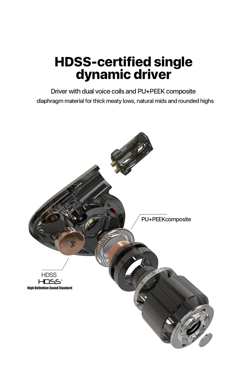 ขาย Hiby Seed 2 หูฟัง Dynamic รองรับ Hi-Res บอดี้ Pure copper สายชุบเงินถัก 4