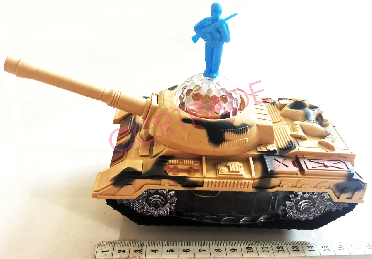 รถถังลายพรางชนถอย มีเสียง มีไฟกล่อง 17x20 ซม.(1x3)