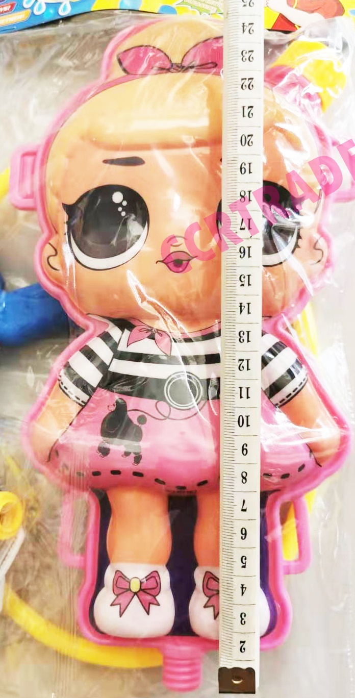 เป้ฉีดน้ำ LOL+ปืนปั้มถุงจัมโบ้ PVC 24x40 ซม.(1x3)