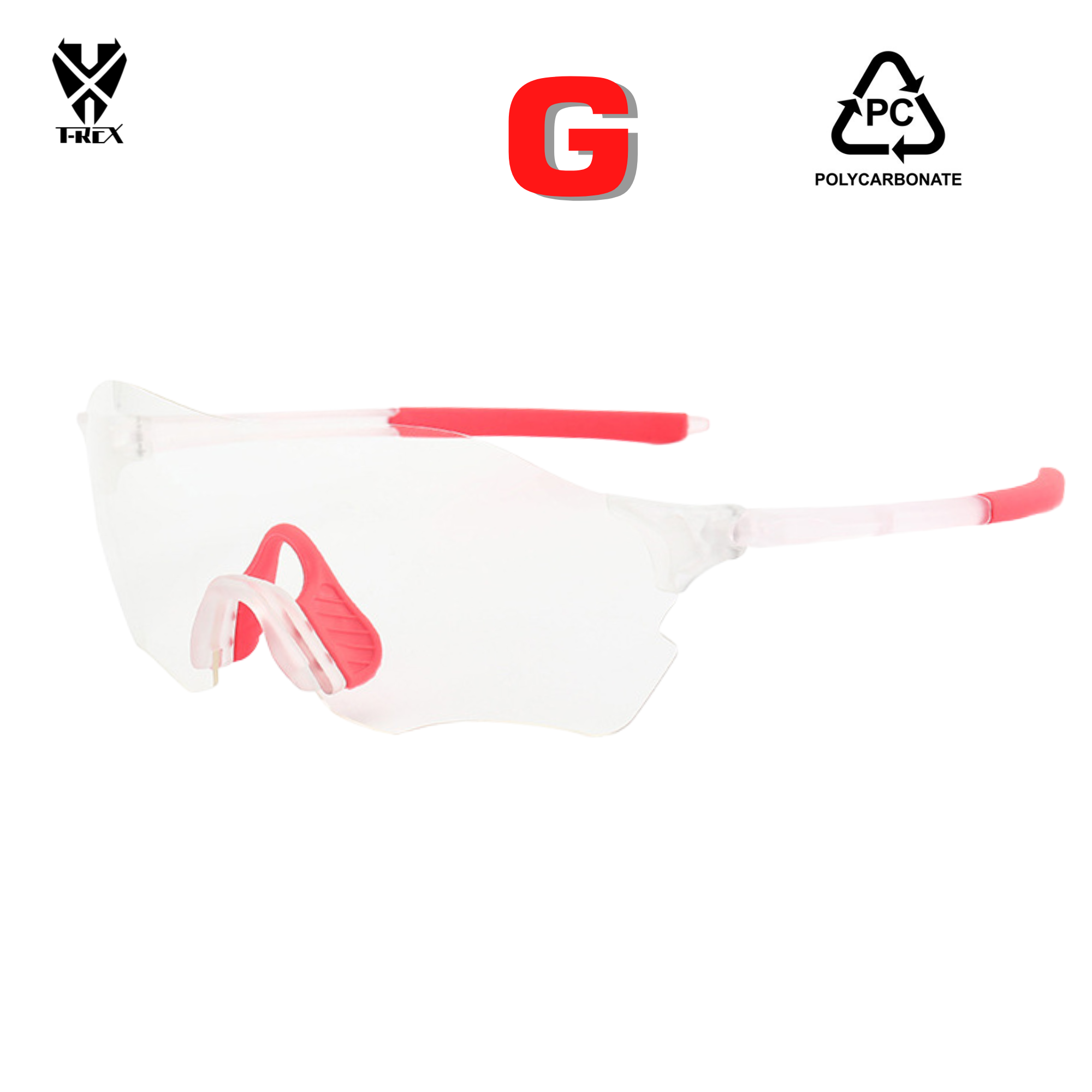 แว่นตาปั่นจักรยาน T-REX รุ่น 866 เลนส์ POLARIZE เลนส์ PC กันแดด กันลม กันฝุ่น UV แว่นกันแดด แว่นปั่น