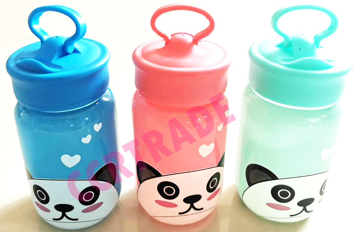 กระบอกแก้วการ์ตูน+ฝาหิ้ว 16 ซม.(งานหนา)