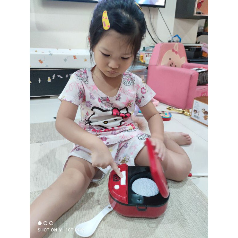 หม้อหุงข้าวเด็ก หม้อหุงข้าวของเล่น ของเล่นหม้อหุงข้าว