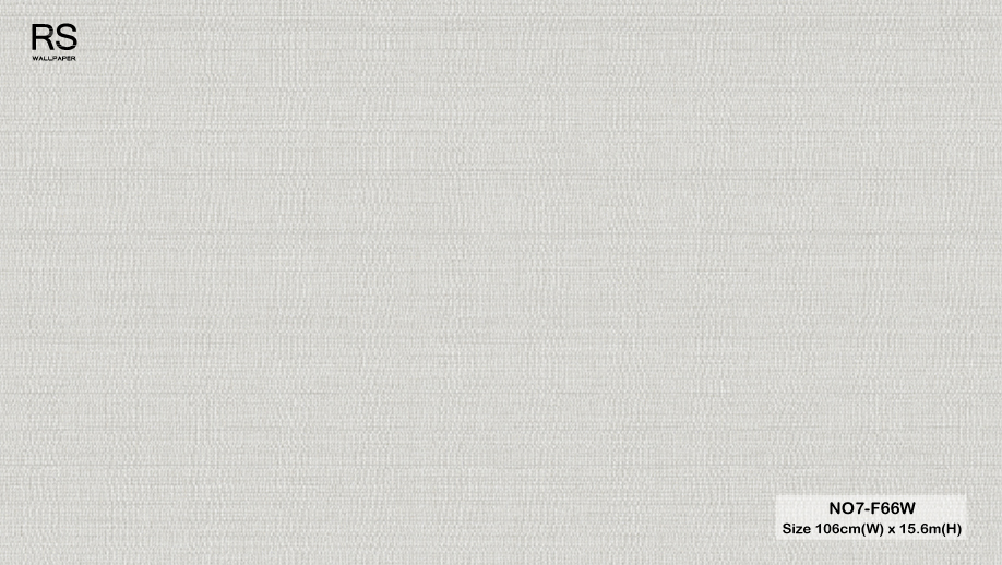วอลเปเปอร์ลายผ้า สีขาวออฟไวด์ NO7-F66W