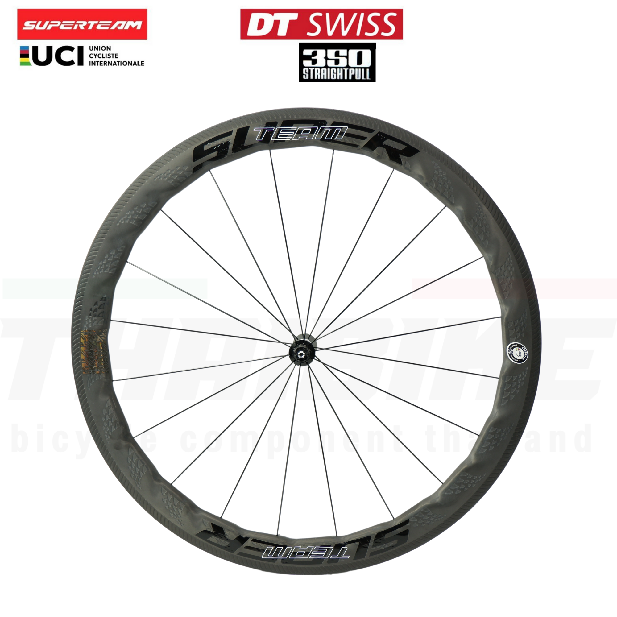 ล้อจักรยานเสือหมอบ คาร์บอน Superteam curvepro Dt350 ประกัน 3 ปี