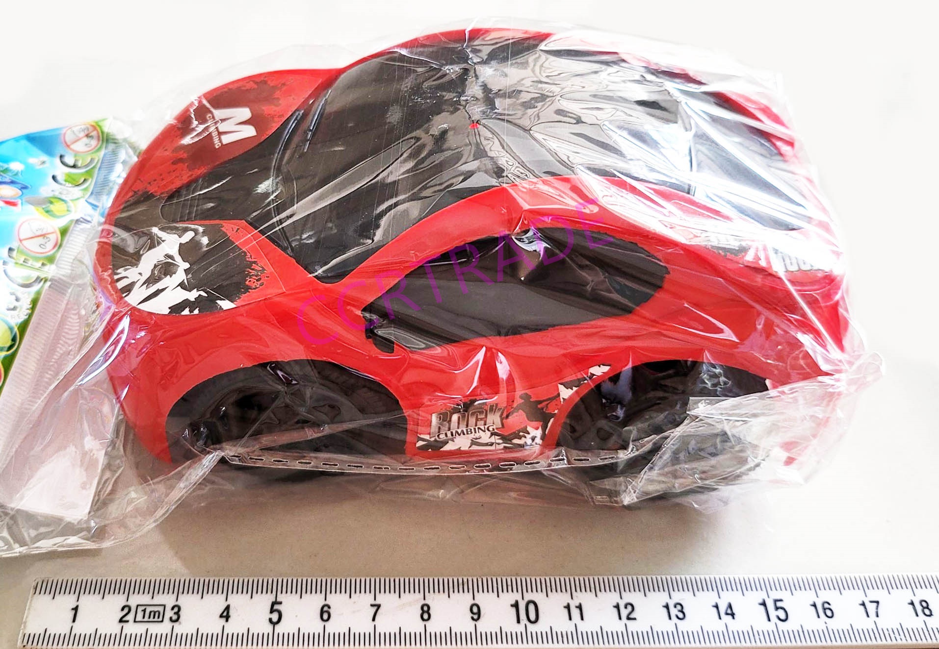 รถแข่งสีสด มีลานถุง 9x16 ซม.