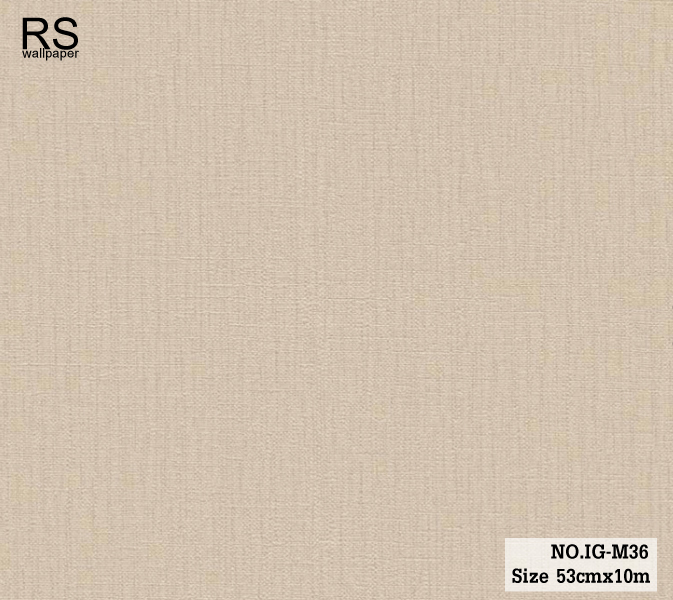 วอลเปเปอร์สีพื้นครีม แท็กเจอร์ผ้า มีขีดเป็นประกายสีทอง IG-M36