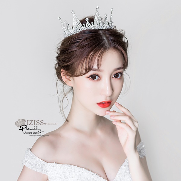 AC016 **พรีออเดอร์**ชุดเทียร่า มงกุฎเพชร ชุดเครื่องประดับเจ้าสาวสวยหรูดุจเจ้าหญิง