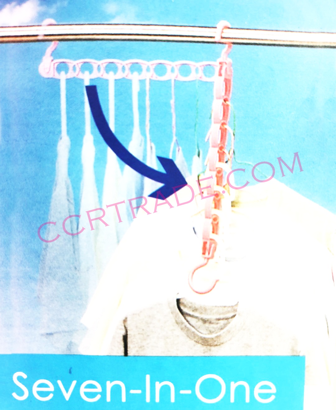 ราวแขวนผ้าสีสดแผง 45 ซม.(งานหนา)