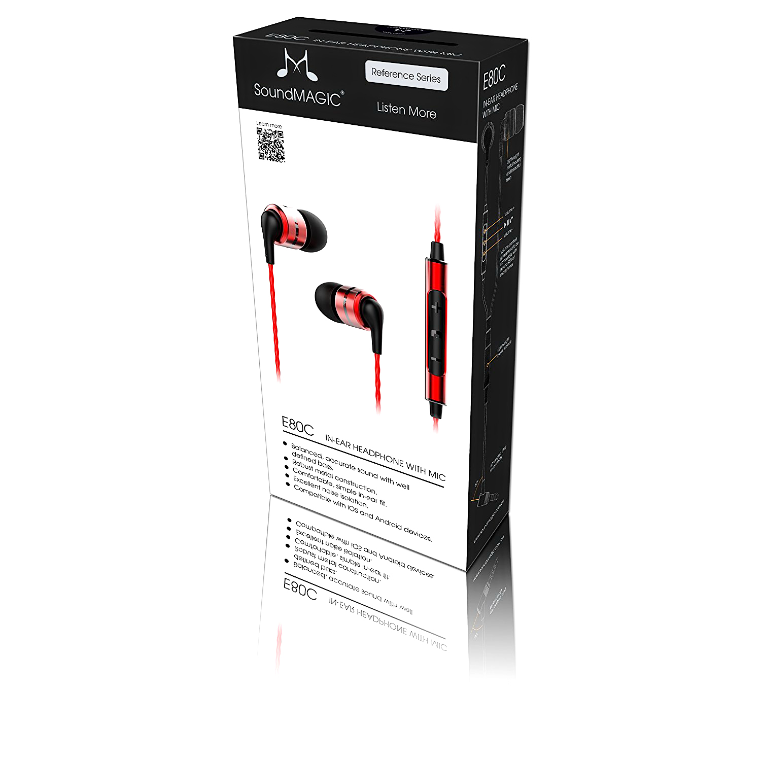 ขาย Soundmagic E80C หูฟังพร้อมไมค์ Smart Switch แบบใหม่ รองรับ iOS และ Android หลากรุ่นที่สุด