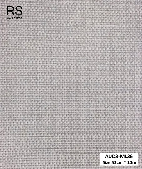วอลเปเปอร์ สีเทาเงินอมน้ำตาลอ่อน AUD3-ML36