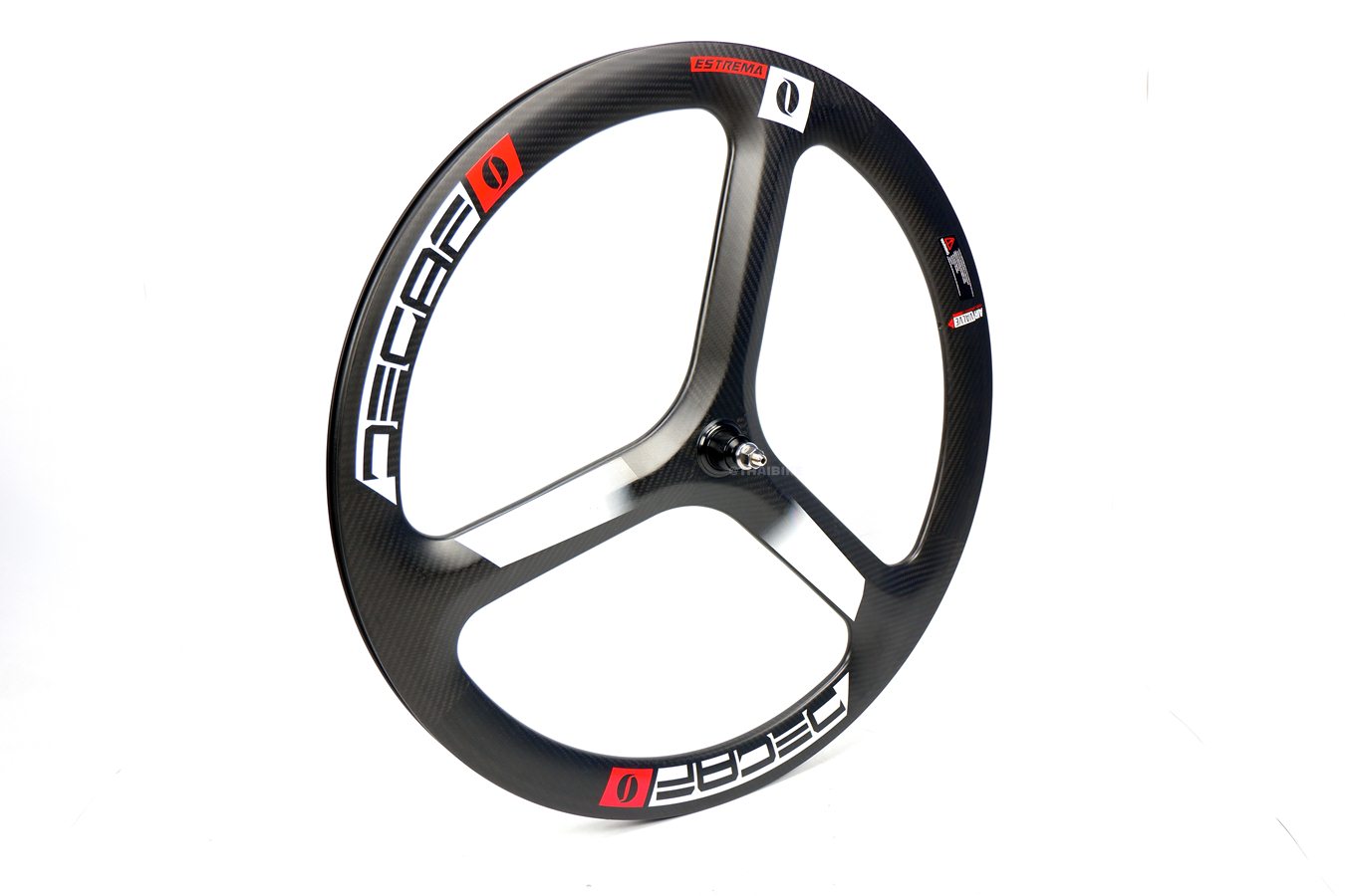 ล้อหน้าจักรยานคาร์บอนแบบ 3 ก้าน DECA ขนาด 700C