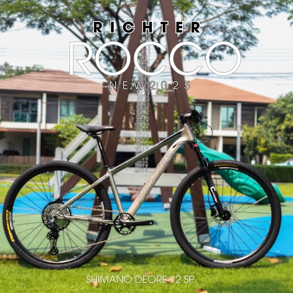 RICHTER : ROCCO NEW2025 จักรยานเสือ๓ุเขา เฟรมอลูมิเนียม ล้อ 29" เกียร์ Shimano Deore 12 สปีด ดิสเบรกน้ำมันไฮดรอลิกส์
