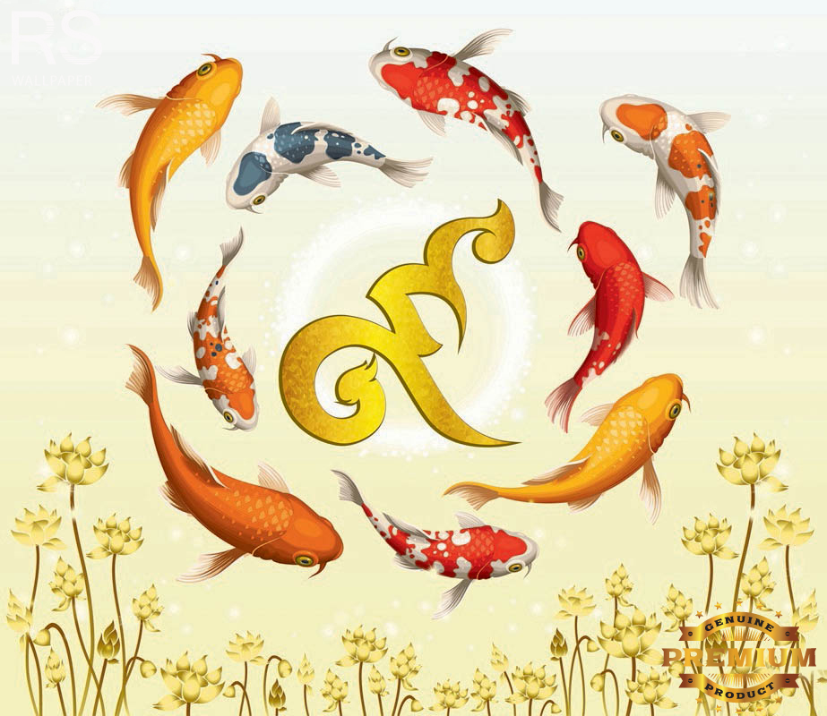วอลเปเปอร์ ภาพฮวงจุ้ย ปลาคราฟ J-PREMIUM(สั่งผลิต)