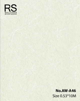 วอลเปเปอร์สีขาวครีม ลายกระดาษสา No.AW-A46