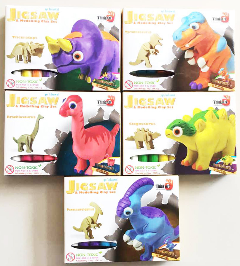 ดินน้ำมันเสริมทักษะ 3D กล่อง 13.5 ซม.(คละแบบ)