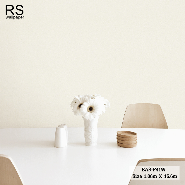 วอลเปเปอร์ สีครีม BAS-F41W