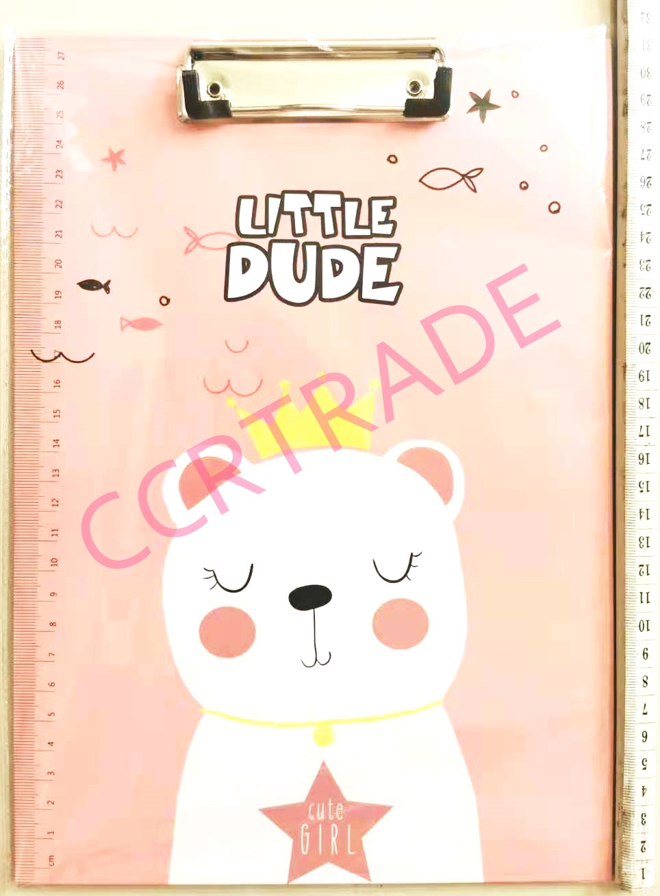 กระดานคลิปบอร์ด A4 ลายการ์ตูน 22x31.5 ซม.