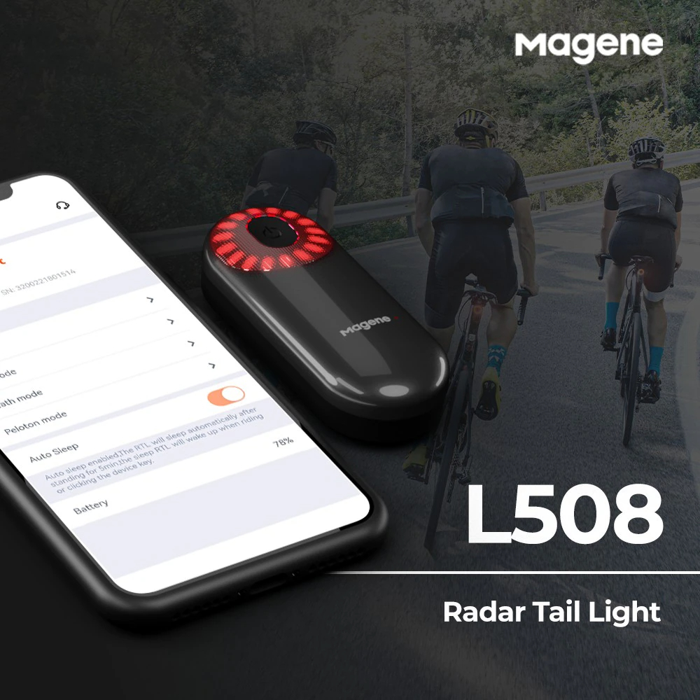 ไฟท้ายจักรยานตัว TOP Magene L508 Radar Tail Light มาพร้อมเรดาร์แจ้งเตือนรถยนต์จากด้านหลัง
