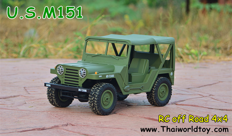 U.S.M151 JEEP 4x4 scale1:14 รถจิ๊ปทหารบังคับ