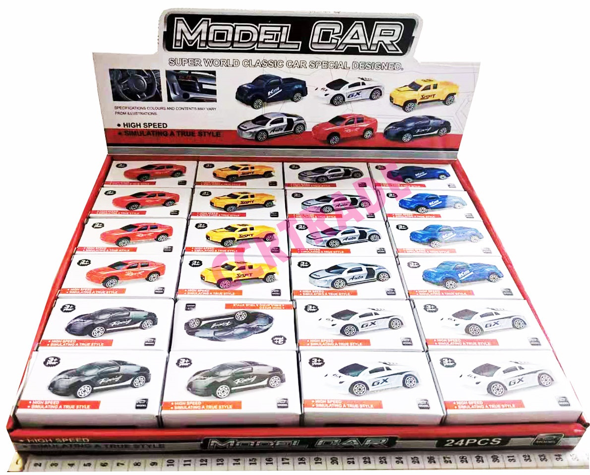 รถโมเดลพลาสติก สไตล์ Tomy กล่อง 4.5x8 ซม.(1x24)