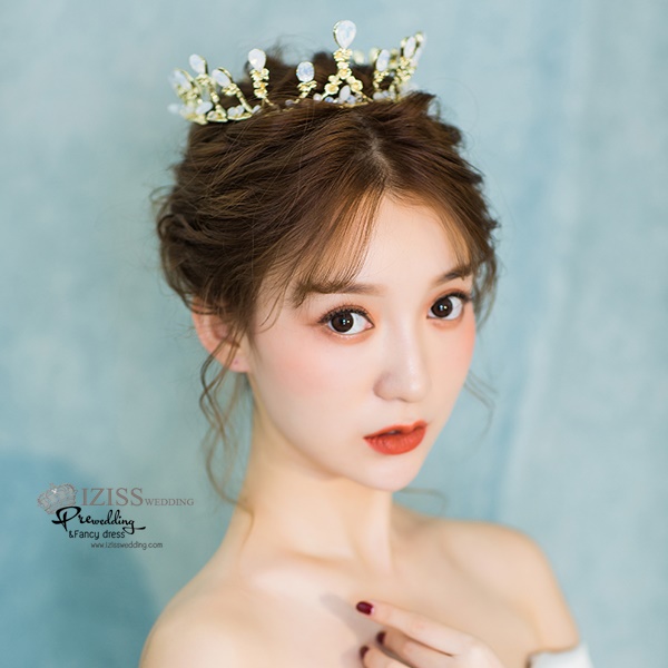 AC029 **พรีออเดอร์**ชุดเทียร่า มงกุฎเพชร ชุดเครื่องประดับเจ้าสาวสวยหรูดุจเจ้าหญิง