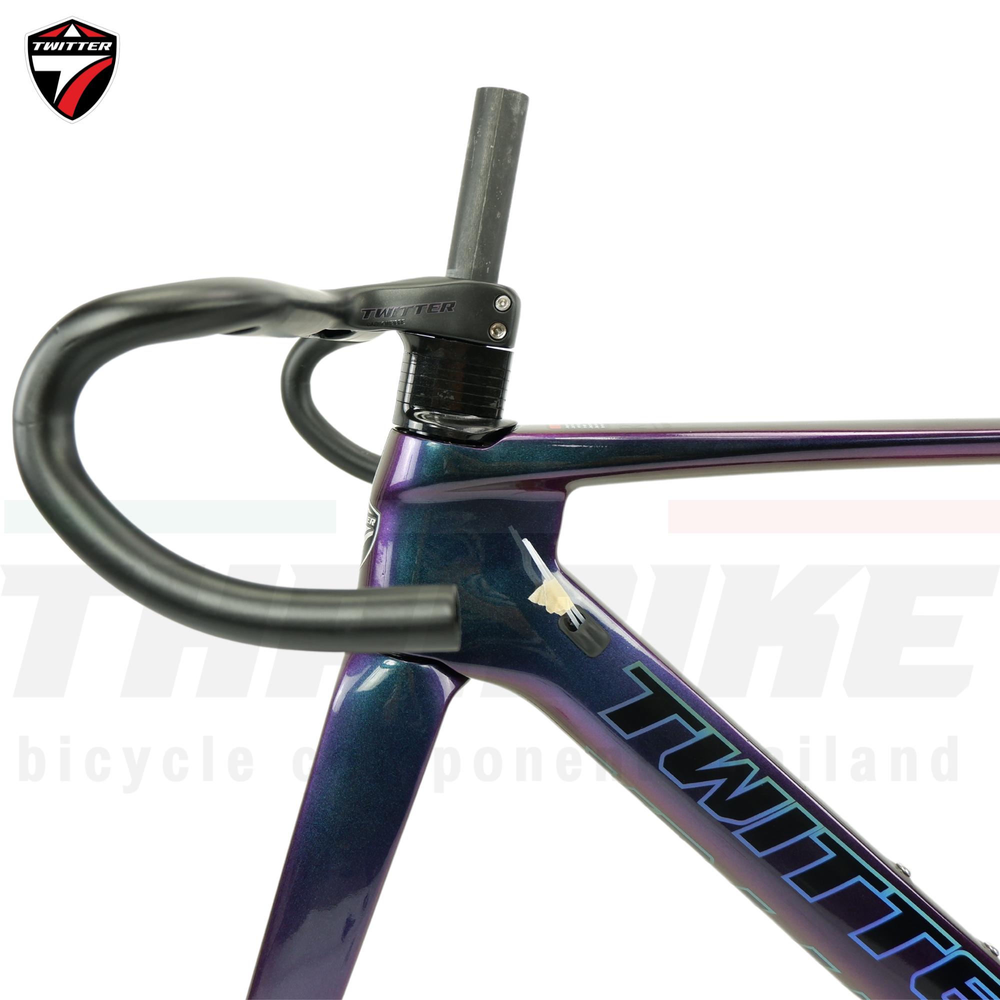 เฟรมจักรยานเสือหมอบคาร์บอนดิสก์เบรค T.WITTER R10 DB สีพิเศษ
