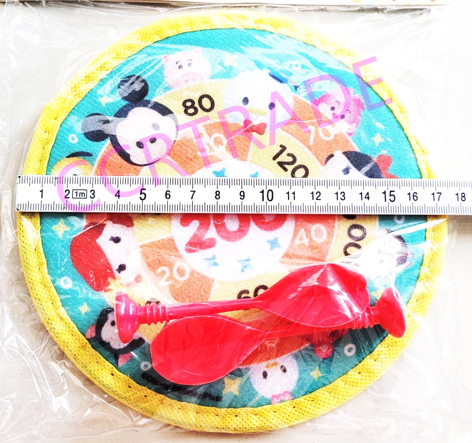 กระดานปาเป้าซูมซูม+ลูกดอกถุง PVC 20x24.5 ซม.(ลิขสิทธิ์แท้)(1x3)