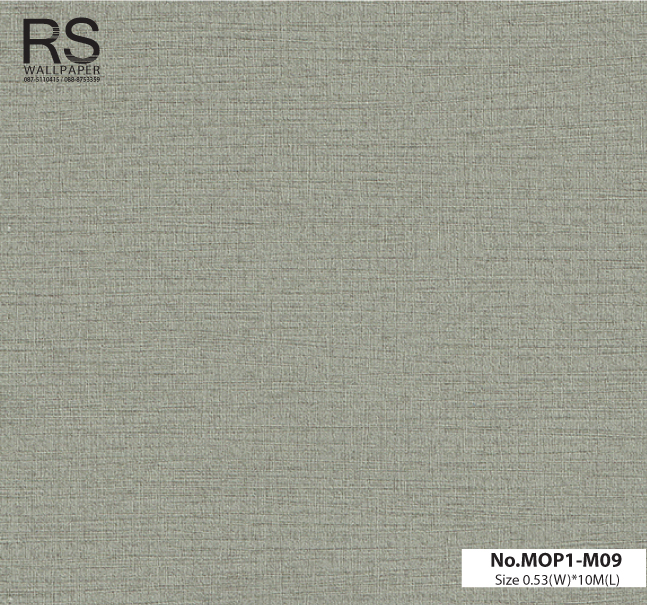 วอลเปเปอร์สีเทา มีเทกเจอร์ในตัว No.MOP1-M09
