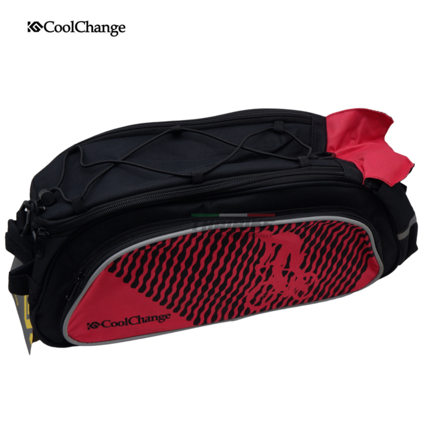 กระเป๋าทัวร์ริ่งจักรยานวางตะแกรงหลัง มีแถมฟรีผ้ากันฝน COOLCHANGE