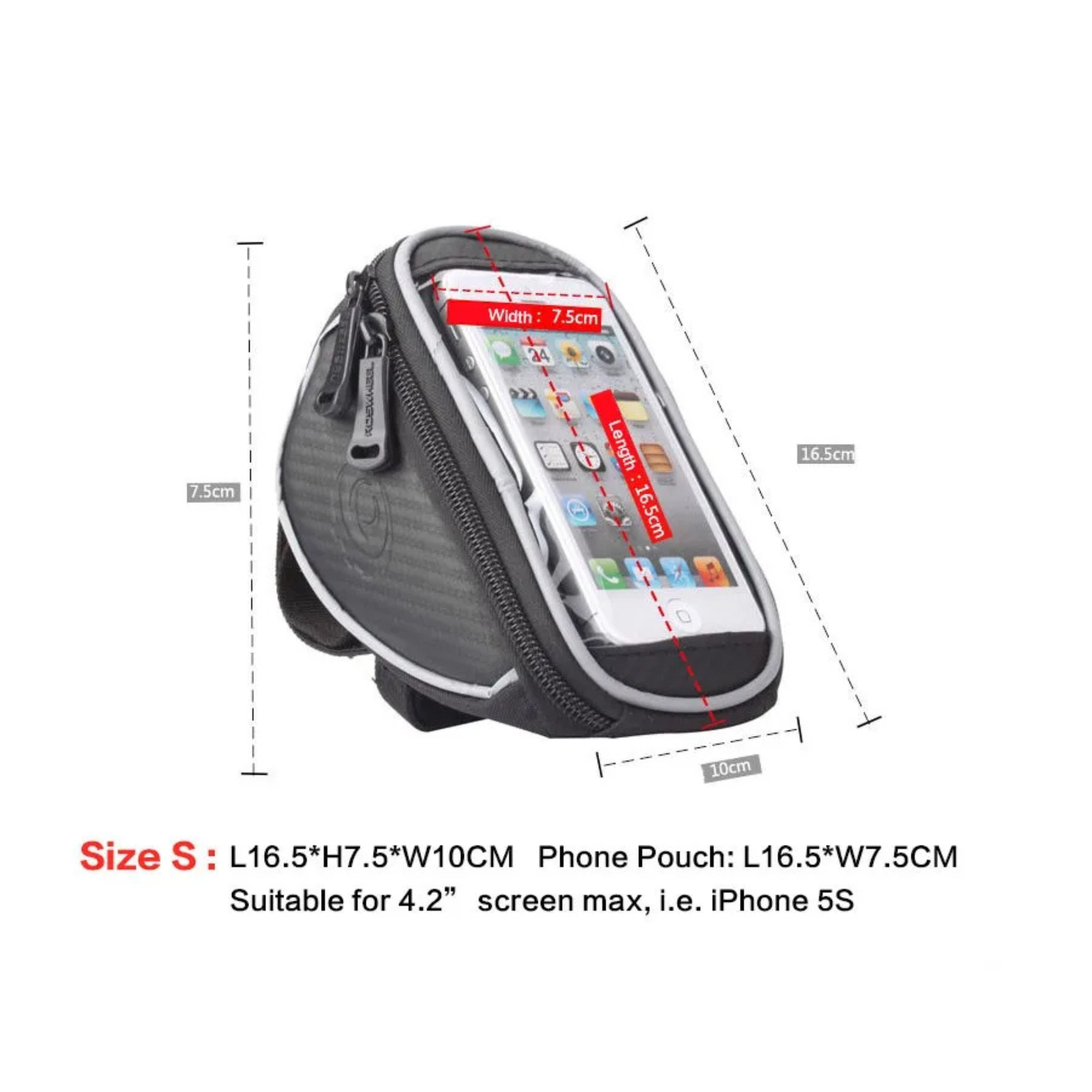 กระเป๋ารัดหน้าแฮนด์จักรยาน รัดสเต็ม ROSWHEEL 11810