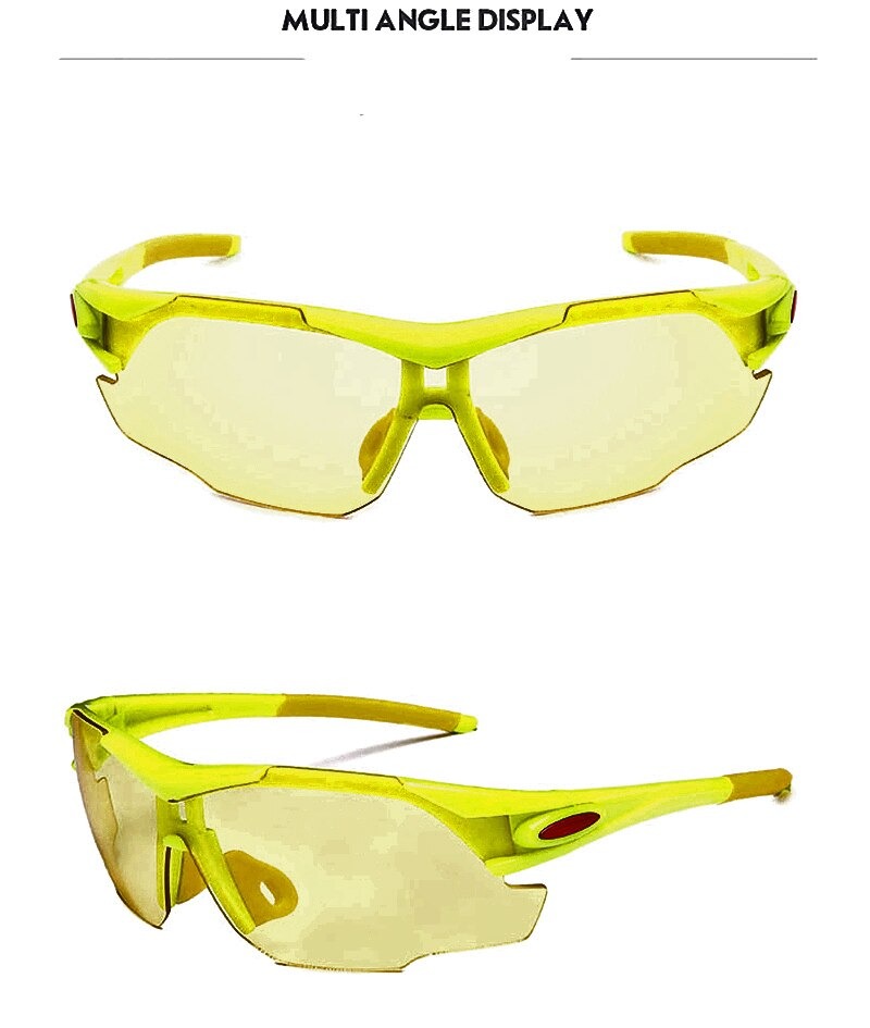 แว่นตาปั่นจักรยาน กันแดด กันลม ROBESBON รุ่น 7106