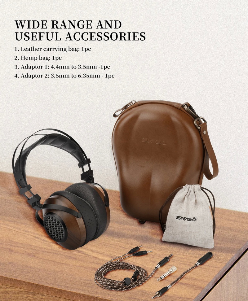 Sivga SV023 หูฟัง Headphone ไดรเวอร์ไดนามิก ไดอะแฟรมชุบเบริลเลียม ไม้แบบเปิดด้านหลัง ประกันศูนย์ไทย