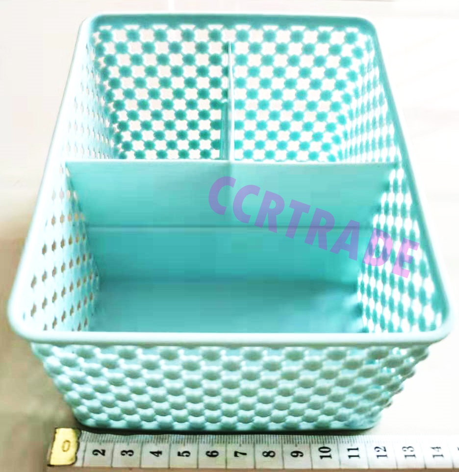 ตะกร้าใส่เครื่องเขียน 3 ช่อง 12x14 ซม.