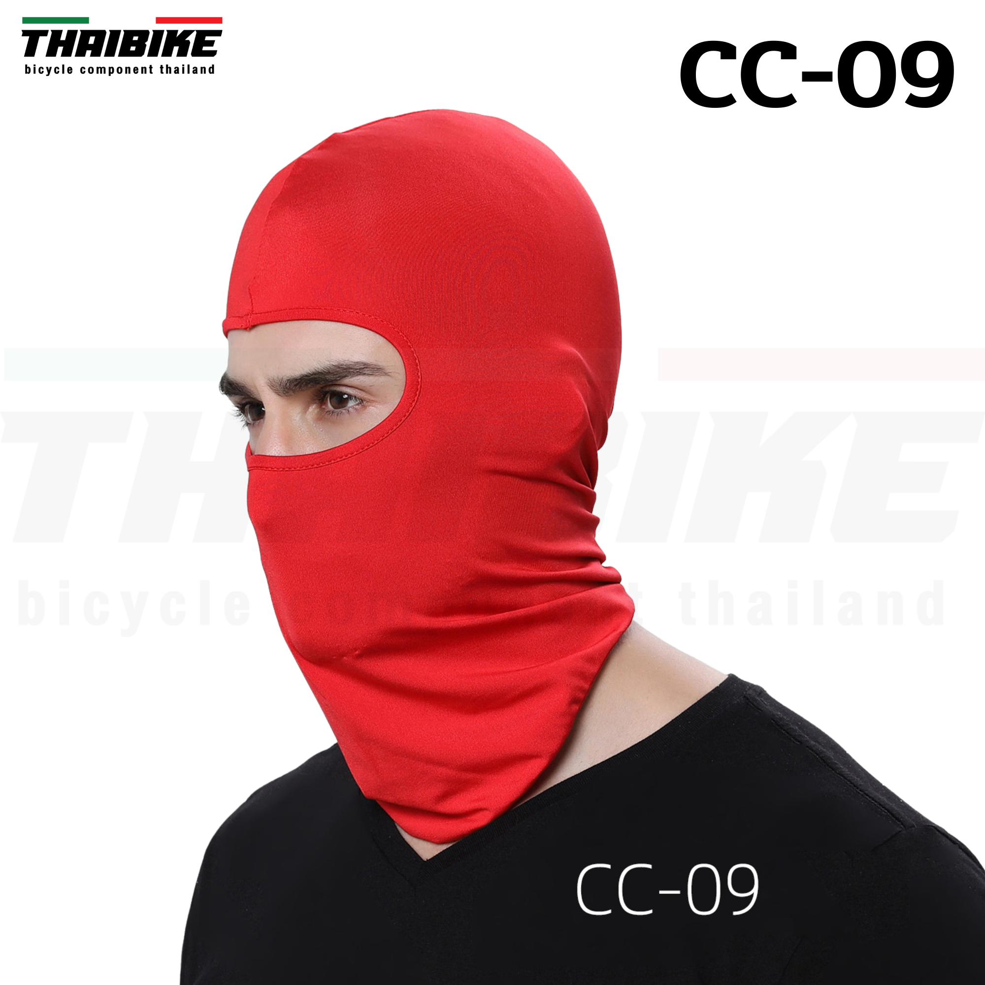 โม่งเต็มใบ ผ้าคลุมหัวกันเหงื่อ ปั่นจักรยาน ออกกำลังกาย ขี่มอเตอร์ไซต์ ผ้ารองหมวกกันน็อค THAIBIKE