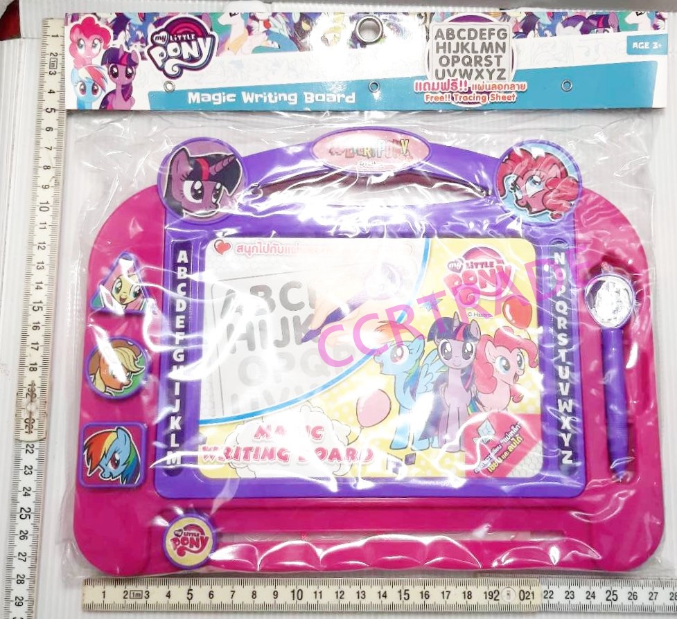 กระดานแม่เหล็กโพนี่+ตัวปั๊มถุง PVC 26.5x31 ซม.(ลิขสิทธิ์แท้)(1x3)