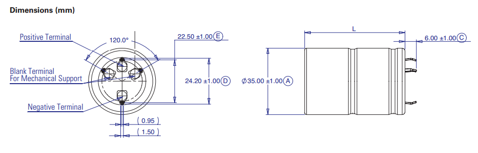Super Capacitor OEM 2.7V 500F