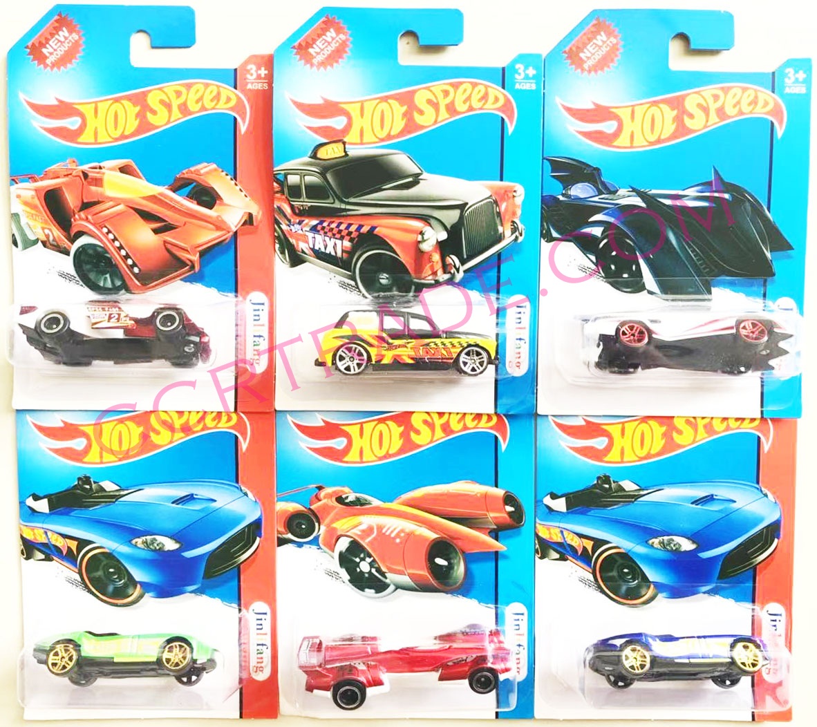 รถเหล็ก Hot Speed แผง คละแบบ 16.5 ซม.