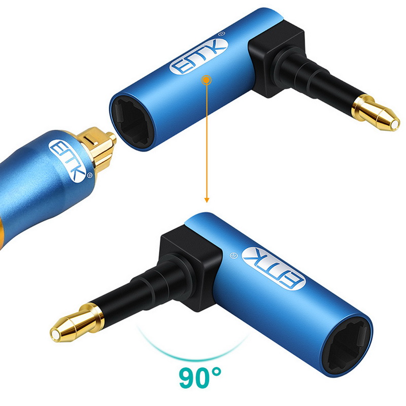 ขาย ERTK 90 Degree Mini Optical หัวแปลง Optical เป็น Mini Optical 3.5mm มุมฉาก 90องศา