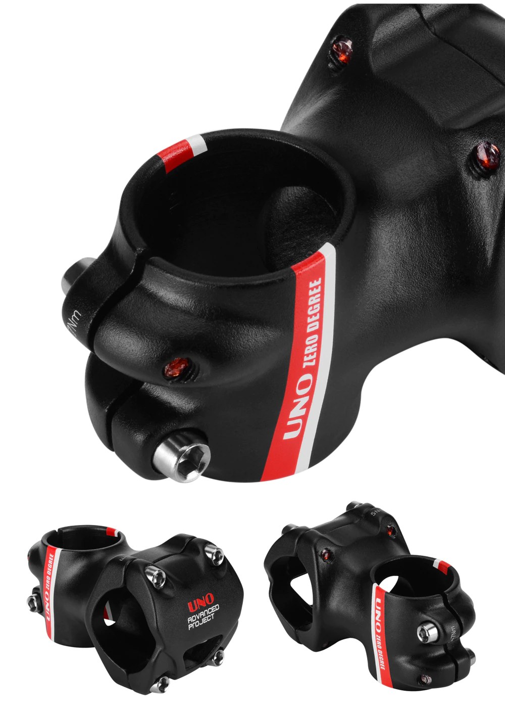 สเต็มจักรยานอลูมิเนียม UNO 0 degree ยาว 35มม. 45มม.