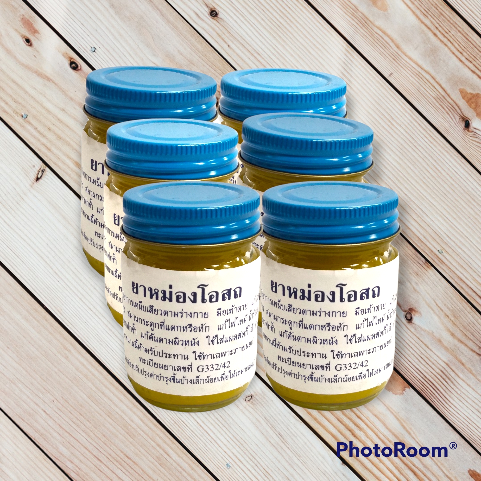 ยาหม่องโอสถ วัดโพธิ์ น้ำหนักสุทธิ 50 กรัม/ขวด (Pack 6 ขวด)