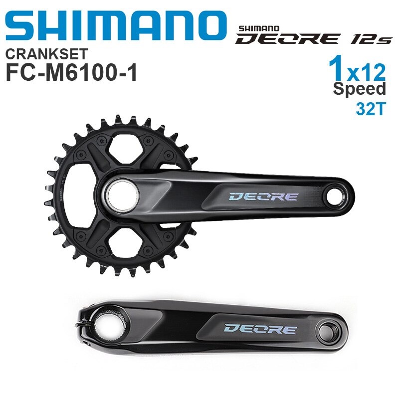 ชุดขับจักรยานเสือภูเขา SHIMANO DEORE M6100 1X12 Groupset รวมกะโหลก