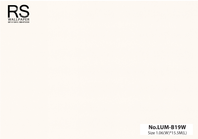 วอลเปเปอร์ เรียบหรูสีขาว พื้นเงา No.LUM-B19W
