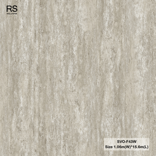 วอลเปเปอร์ลายปูนเปลือยคอนกรีต สีเทา SVO-F43W